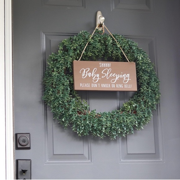 Baby Sleeping Door Sign - Picture 2 of 4